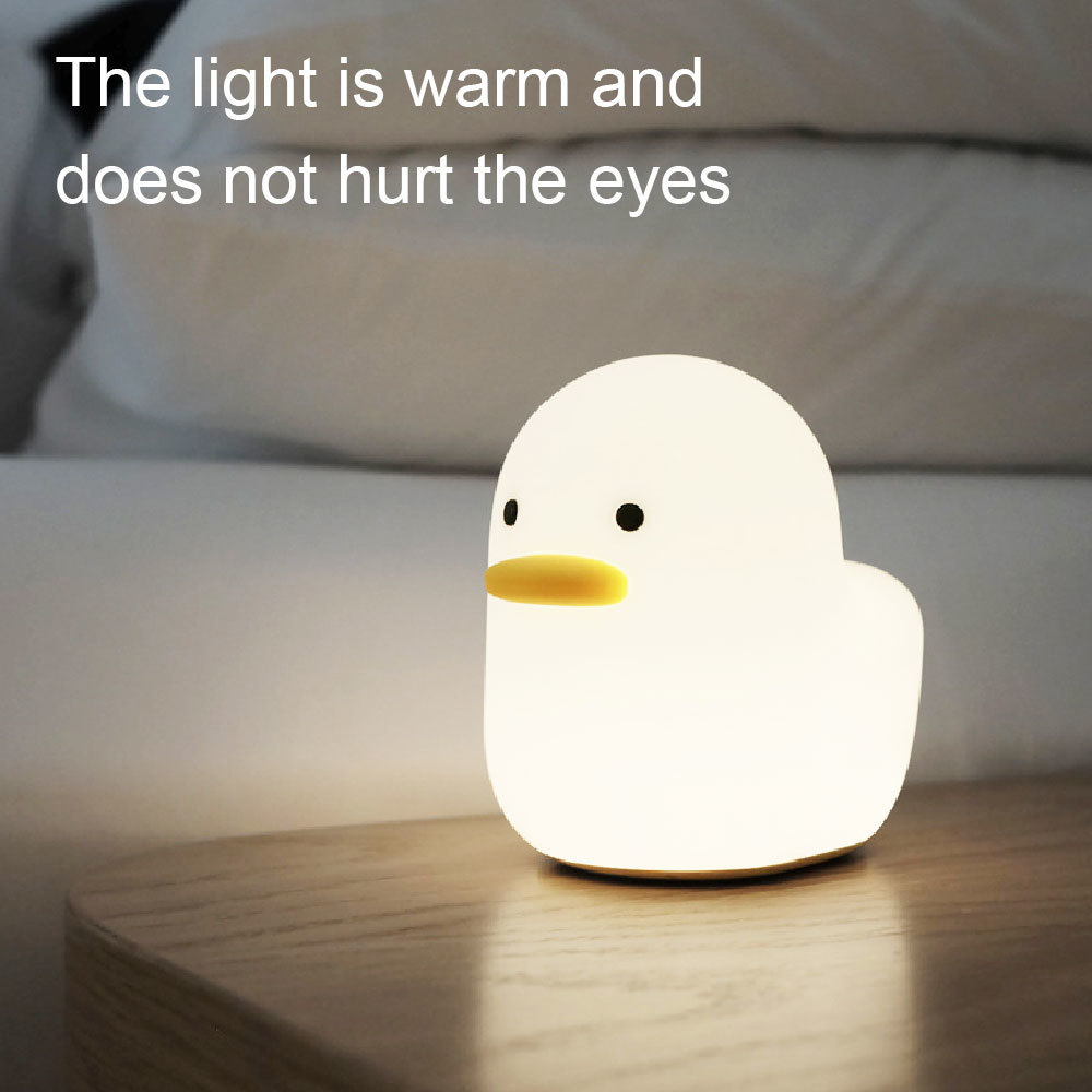 LED Light Sticks Children's Night Child Cute Duck Touch Sensor Led s Decoration Desk Table Lamp for Children Kids Bedroom Decor 221105