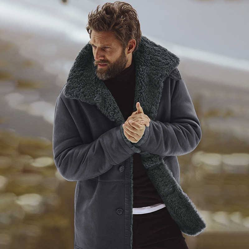 Giacche da uomo Pile invernale Peluche Addensare Cappotto Uomo Pelliccia Abiti firmati Soprabito Pisello Giacca uomo casual Chaqueta De Moda Para Hombre Y2211