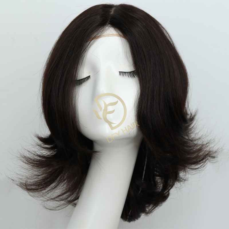 Parrucche da donna Nuova modanatura a iniezione in pizzo Linea capelli naturale 110% Sistema di capelli umani unit￠ donne peli