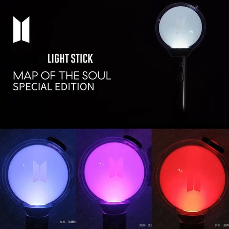 LED Light Sticks Stick Ver.4 Special Edition Map of the Soul Army Bomb Concert Stick mit Bluetooth-kompatiblen PO-Karten 221105