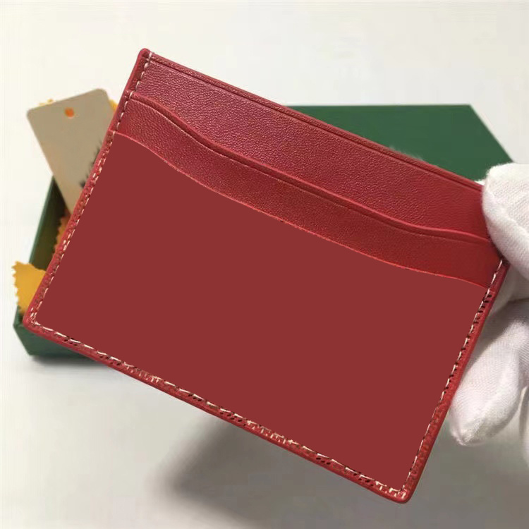 Luxury Designer Fashion Card Holders 5 Card Slots Womens Men Purses With Box Purse Double -Sided Credit Card Coin Mini Plånböcker 2 Form 12 färger G50117