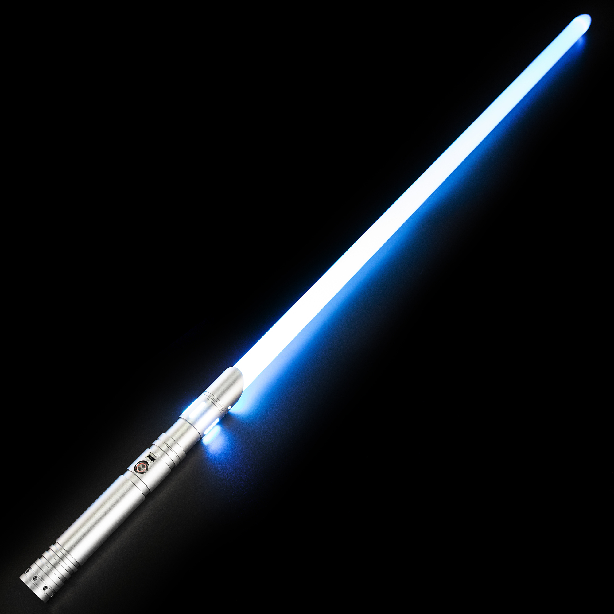 LED 조명 스틱 DAMIENSABER XENO PIXEL SABER 스무드 스윙 메탈 헤일 헤트 포커 무거운 결투 세이버 12 개의 사운드 글꼴 12 색 변경 221105