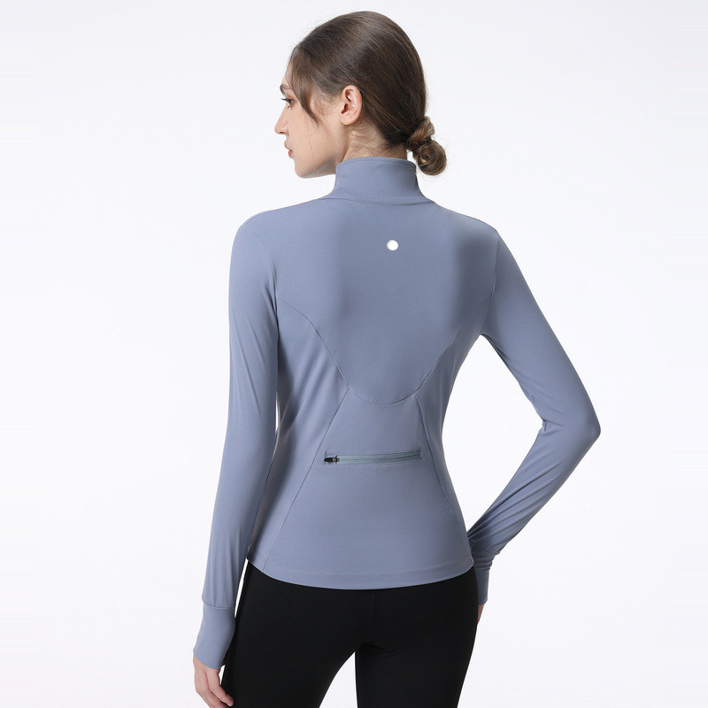 LL-1305 Fitness Wear Womens Sportswear Yoga Outfit Ytter Cardigan Jackets utomhuskl￤der Casel Casual Adult Running Training Long Sleeve Tops