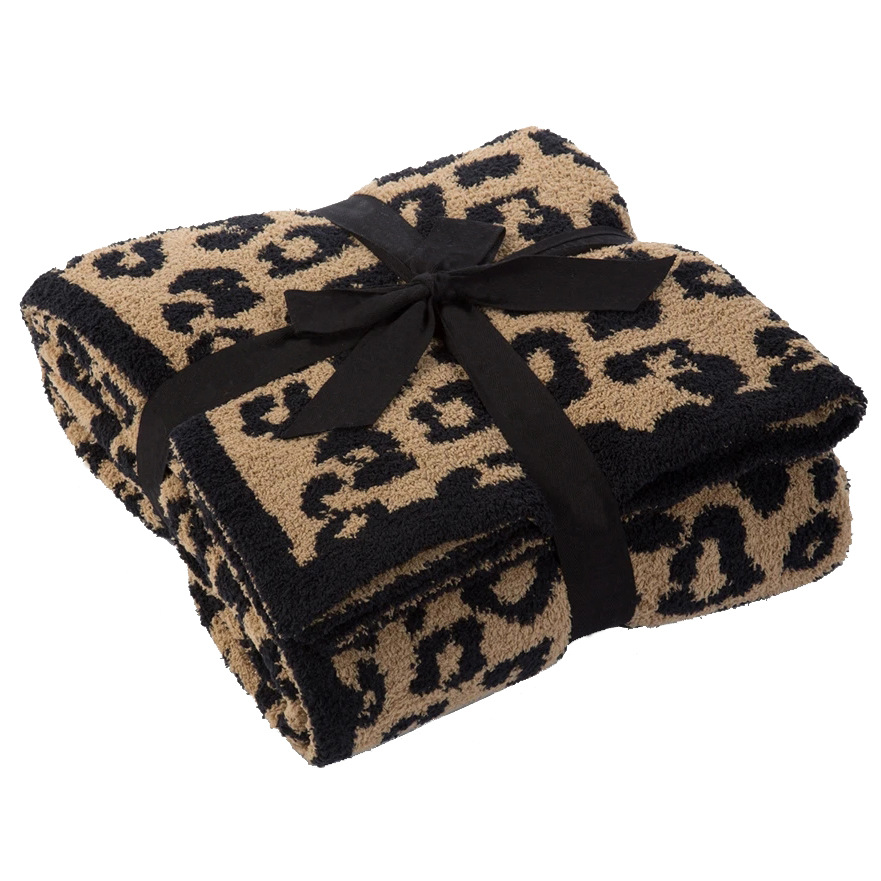 Leopard Designs Blanket Multi-size Comfortable Plush Wool Childrens Audlt Knitted Home Soft Cover Throw Travel Blankets