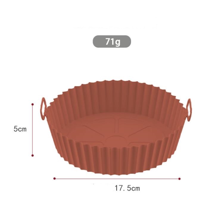 Silikonkorgpanna Tray Pann Finer f￶r luft Fryer Oven Accessories Pan Baking Mold Pastry Bakeware Kitchen Roman Form ￥teranv￤ndbar SN4243