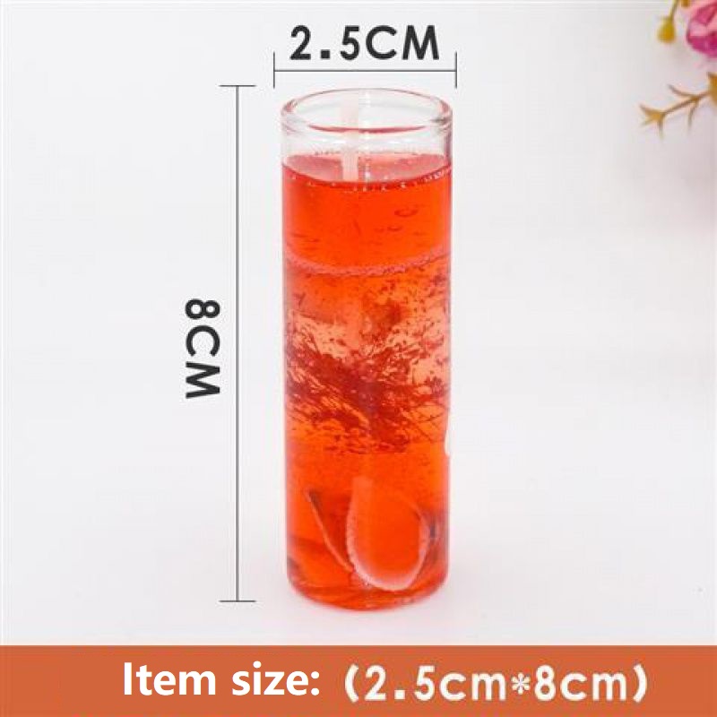 Fashion Ocean Glass Jelly Candle Wedding Birthday Party Ornament Gift ST128