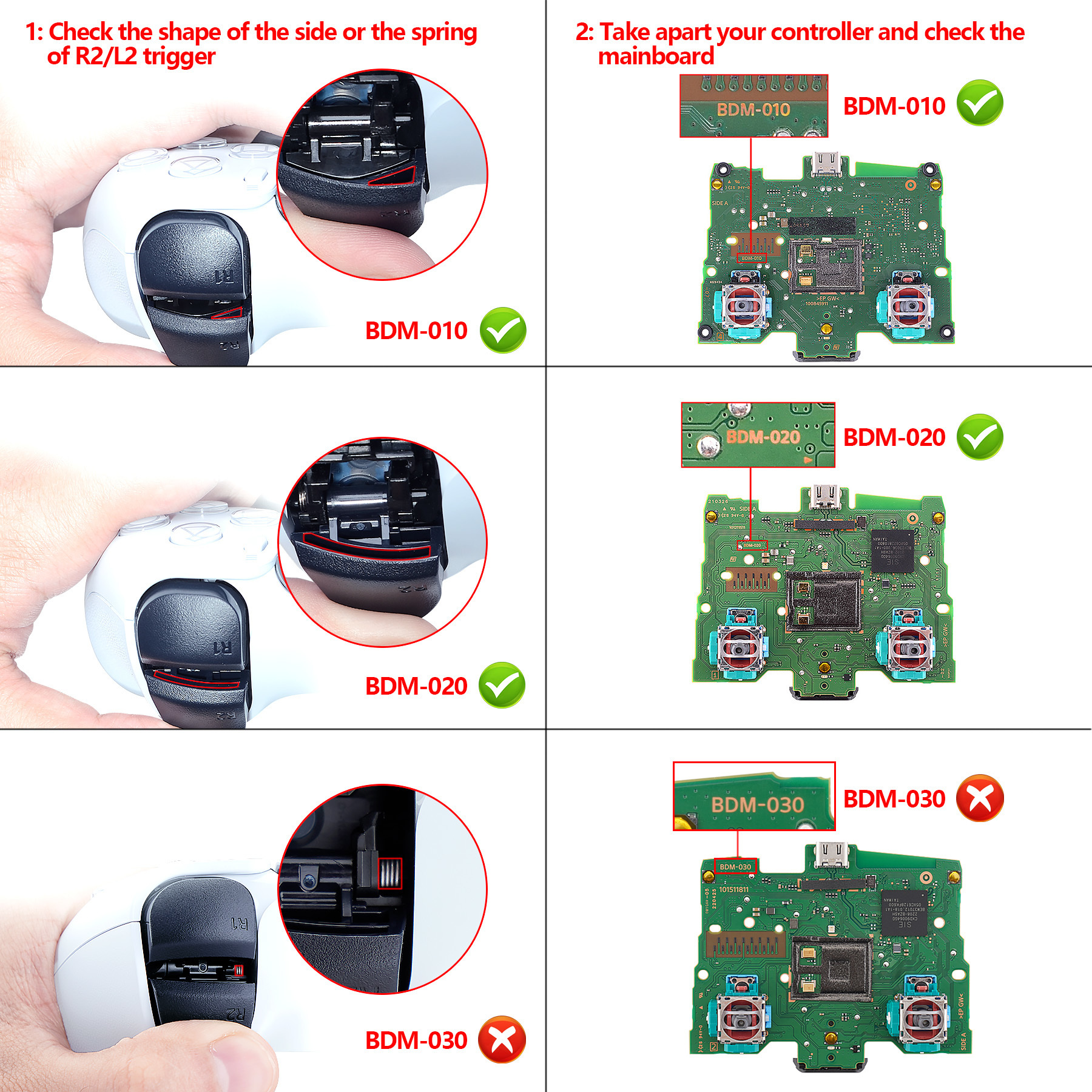 Aksesuar Demetleri Extremate Real Metal Düğmeleri RMB Versiyon Rise 2.0 Remap Kiti Yükseltme Kartı PS5 Denetleyici 221105 için Yeniden Ayarlanabilir Arka Set