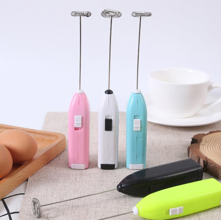 Ferramentas de ovo Mini -leite el￩trico Frother Frother Handheld Cafetle Bateria de a￧o inoxid￡vel Batedor de ovos de ovo com m￡scara de m￣o Misturador Multi Whisk Sn105