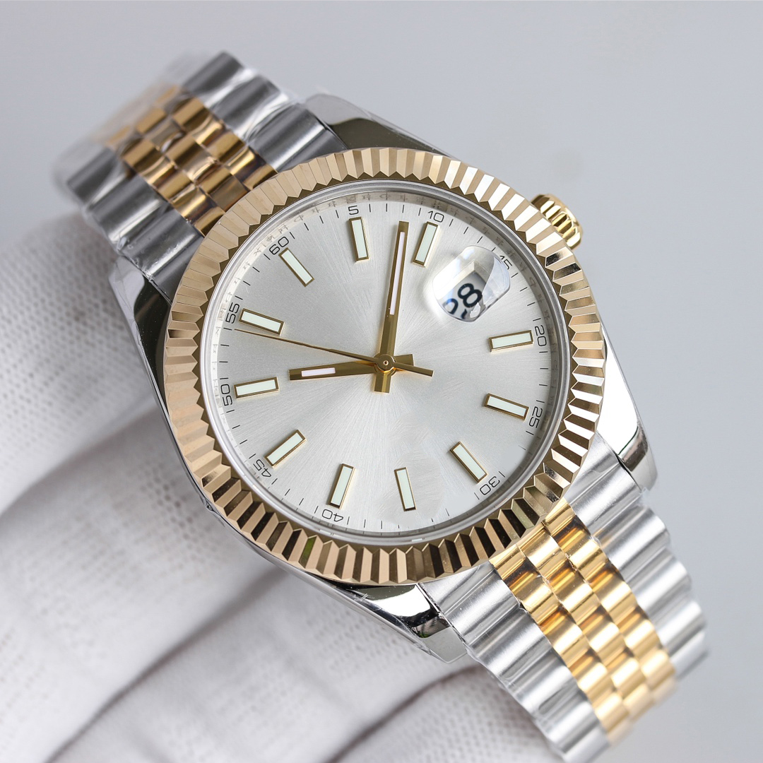 Męskie zegarek złota ceramika 41 mm 2813 Automatyczna 36 mm Woman 904L Automatyczna stal nierdzewna Sapphire Mirror Classic Lumino239t