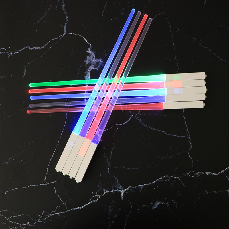 Party Supplies Food Grade LED Lightsaber Luminous Chopsticks Portable Concert Flash Stick Removable Glow Stick Night Light