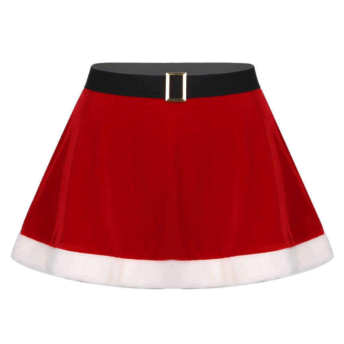 Heren nachtkleding Kerstman pak voor dames Sexy kerst aankleedbeha Crop Top met elastische tailleband Minirok Mevrouw Claus Kom Set Rood T221103