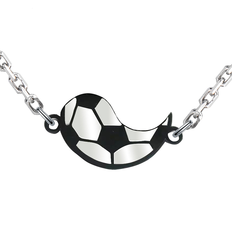 Världscup fotboll hänge halsband skarv par vänskap halsband modetillbehör