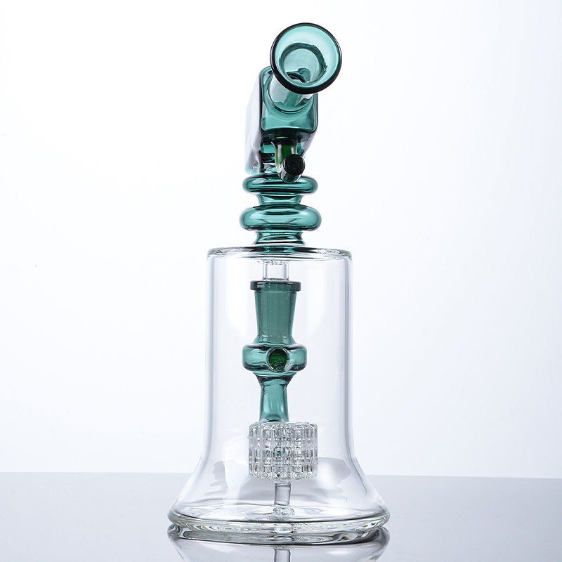 Matrix3 Couleurs Narguilés Sidecar Cou Verre D'eau Bong Mini Petit Huile Dab Rigs 14mm Joint Fumer Accessoires Avec Bol WP2288