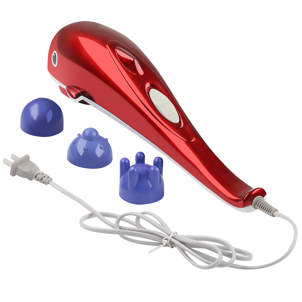 Beinmassagegeräte Elektrisches Delphinmassagegerät Rückenmassage Hammer Vibration Infrarot Stick Roller Zervikale Körpermassage 221104