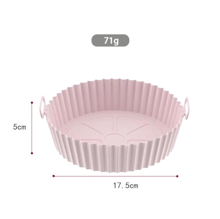 Silicone Basket Pot Tray Pans Liner For Air Fryer Oven Accessories Pan Baking Mold Pastry Bakeware Kitchen Novel Shape Reusable SN121