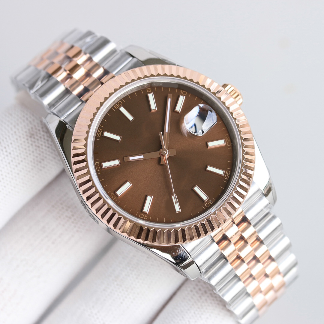 Męskie zegarek złota ceramika 41 mm 2813 Automatyczna 36 mm Woman 904L Stal nierdzewna automatyczna kalendarz Sapphire Mirror Classic Lumino208v