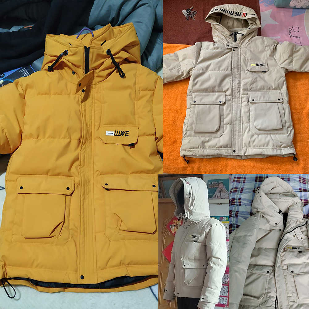 Vestes pour hommes 2022 Nouveau hiver hommes Parka grandes poches veste décontractée à capuche couleur unie 5 couleurs épaissir et chaud vêtements d'extérieur à capuche taille 5XL Y2211