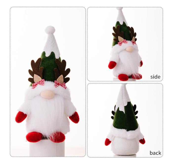 Decorações de Natal Gnome Plush Elf Elf Doll Reindeer Decoração de casa Agradecimentos do dia Presentes SN4241