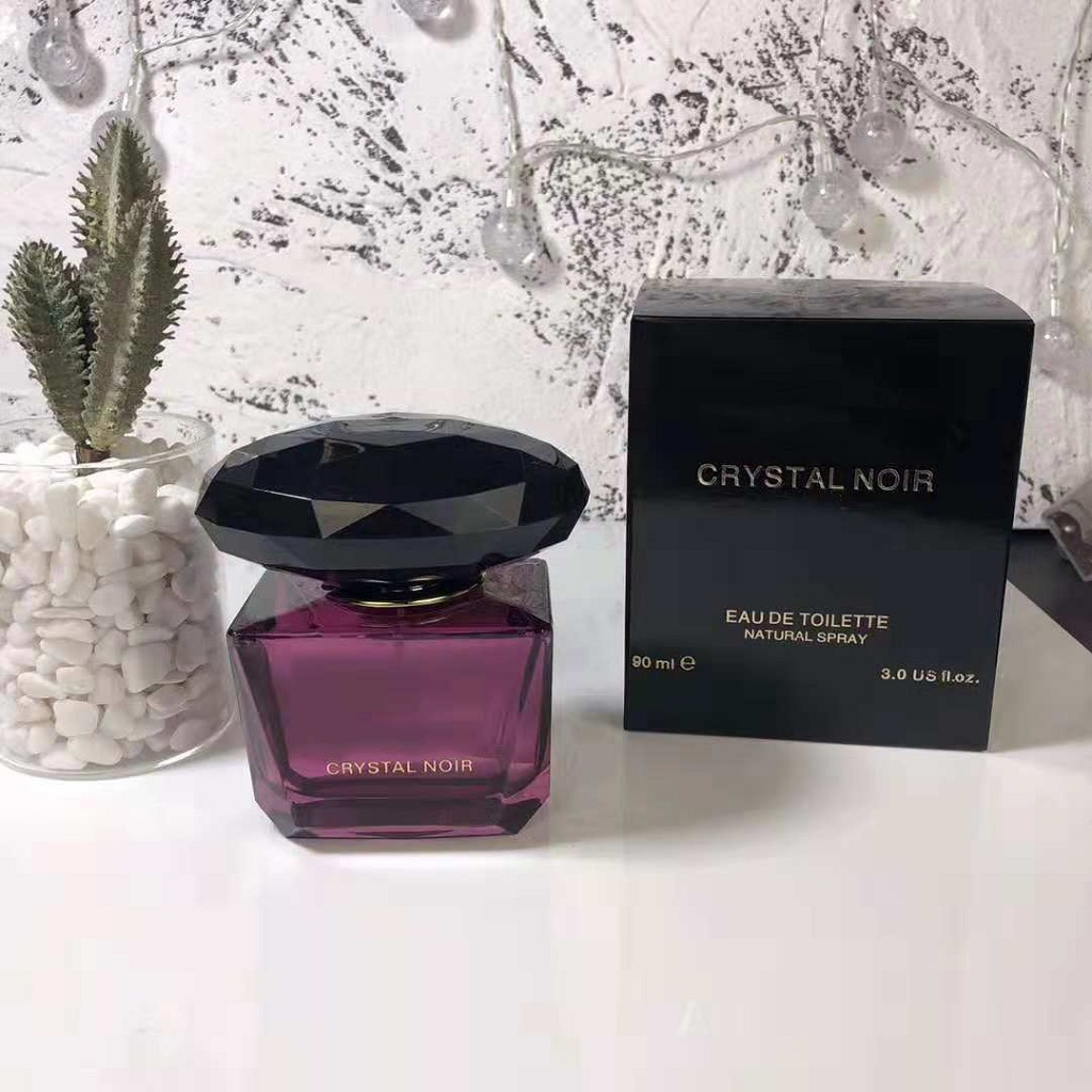 Designer parfym för kvinnor Cryst Noir Eau De Toilette 90ml 3.0fl.oz god lukt Lång tid lämnar dam body mist hög version kvalitet