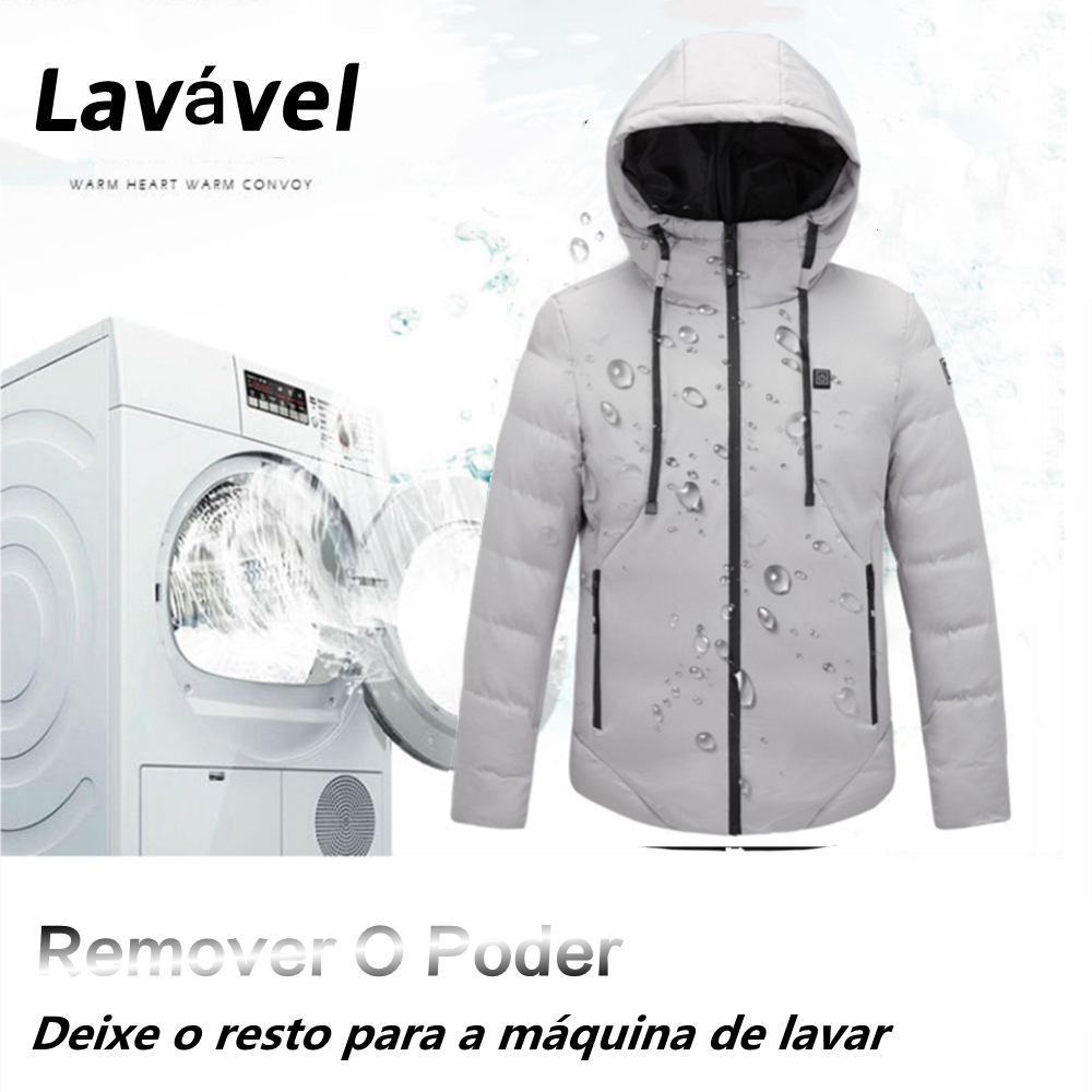 Hombres Abajo Parkas 11 Área Calentado Chaleco Hombres Mujeres Parka Chaqueta Otoño Invierno Ciclismo Cálido USB Eléctrico Deportes al aire libre Chalecos para la caza 221104