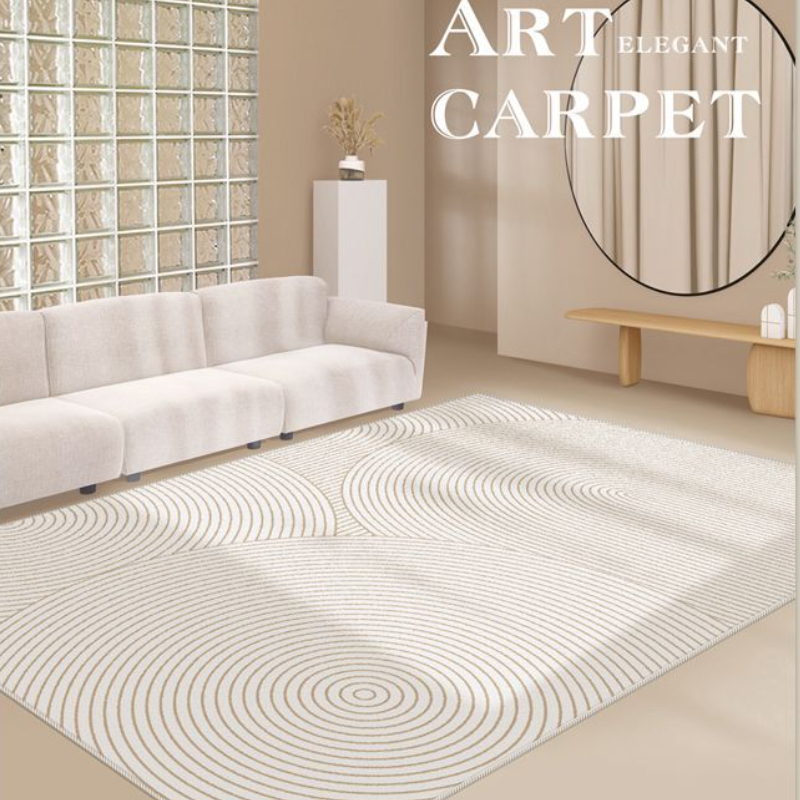 Carpet Modern Minimalist Line Sala Decoração de Luxo de Luxo de Luxo S Cordeiro Grande Área Mate Soft confortável Non Slip Rug 221104