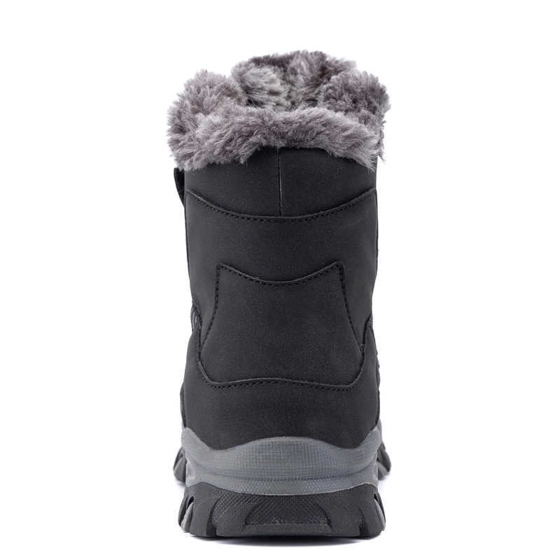 Inverno de inverno, sola de borracha meninos sapatos de tênis de moda de couro casual top high kids botas de neve