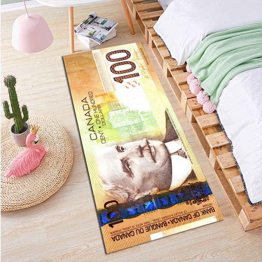 Dywany 100 dolar dywan dywan wejściowy funt eur rachunek biegacz dywanika pieniądze 100 dolarów rachun