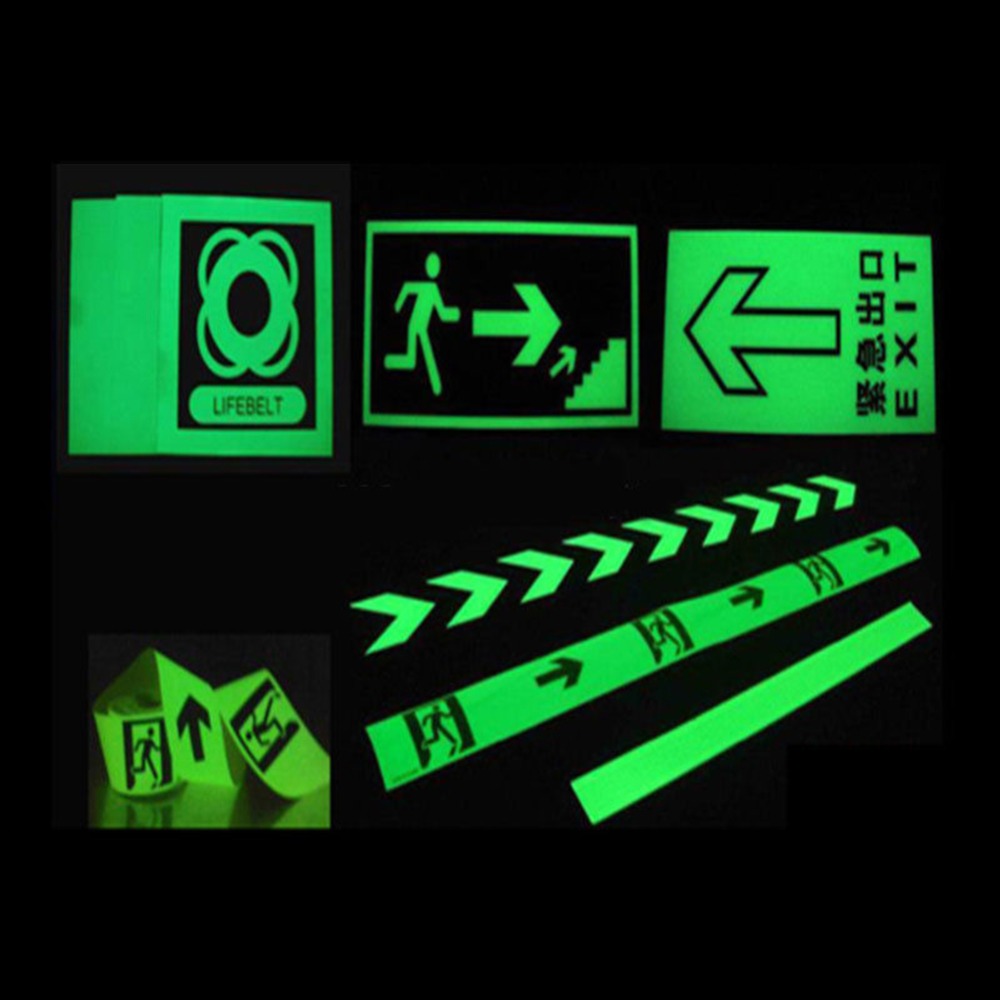 Luminous Fluorescent Night Self-adhesive Glow In The Dark Sticker Tape Safety Security Home Decoration Warning Tape