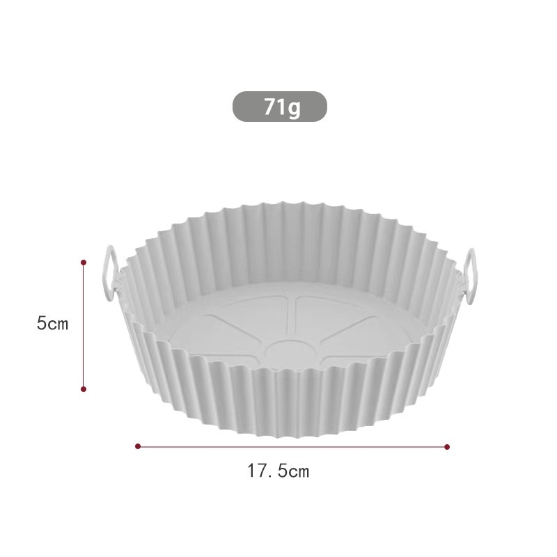 Silikon Pişirme Yemeği Sepet Hava Fritöz Fırın Aksesuarları için Torsu Tepsisi Tavan Pişirme Kalıp Hamur Pastası Bakeware Mutfak Roman ŞEKİL Yeniden Kullanılabilir