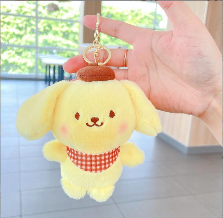 Cartoon Leuke Hond Pluche Hanger Sieraden Sleutelhanger Schooltas Ornament sleutelhanger Kids Geschenken Ongeveer 12 cm