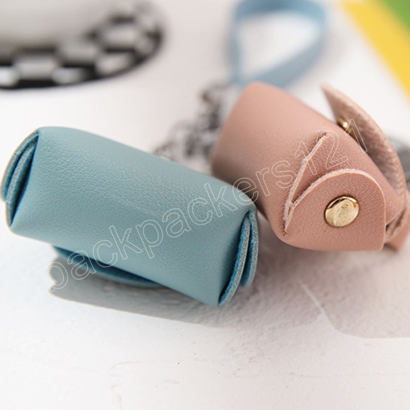 Śliczne mini monety torebki dziewczyny małe pudełko na słuchawki miękka skórzana gospodyni kluczyka portfela damskie torebki przenośna torba do przechowywania