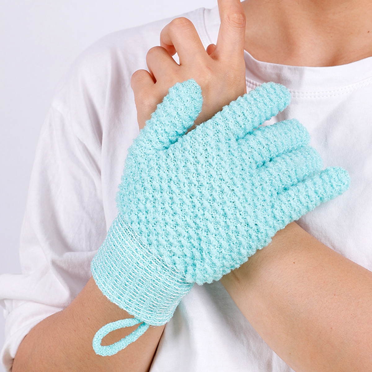 12st Bath For Peeling Exfoliating Mitt Glove Scrub Gloves Resistance kroppsmassage svamp tvätt hud fuktgivande spa skum