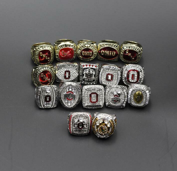 17st Ohio State Buckeyes National Championship Ring Set trälåda Fan Gift257n