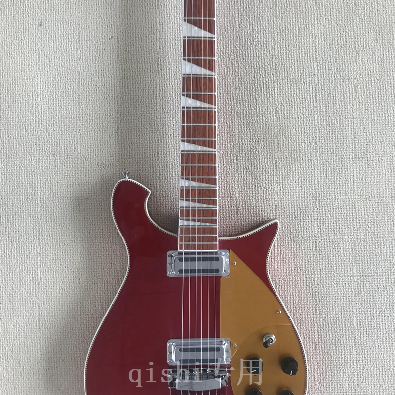 新製品リッケンバッカーエレクトリックギター2ピックアップ本物の写真レッドカラーギター