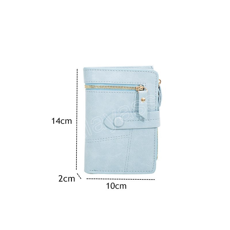 Mode femmes Mini portefeuille couleur bonbon en cuir PU étui pour cartes de crédit bancaire femme petit sac à main portefeuille