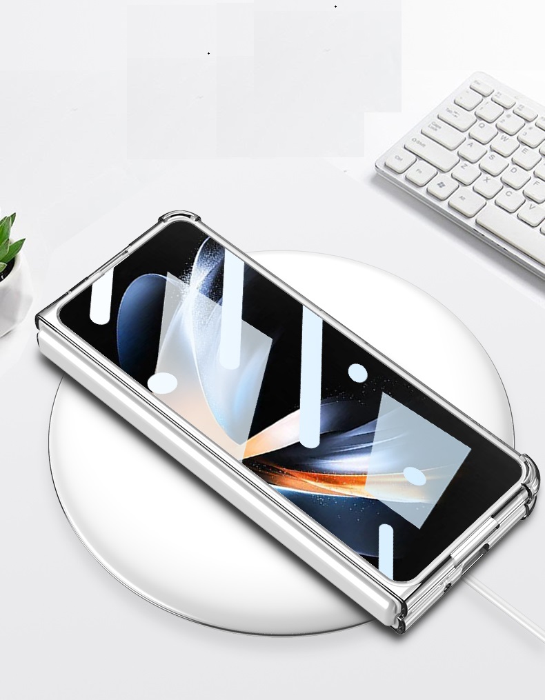 Transparent Cases For Samsung Galaxy Z Fold 4 Case Clear Magsafe Magnetic Wireless Charging Cover