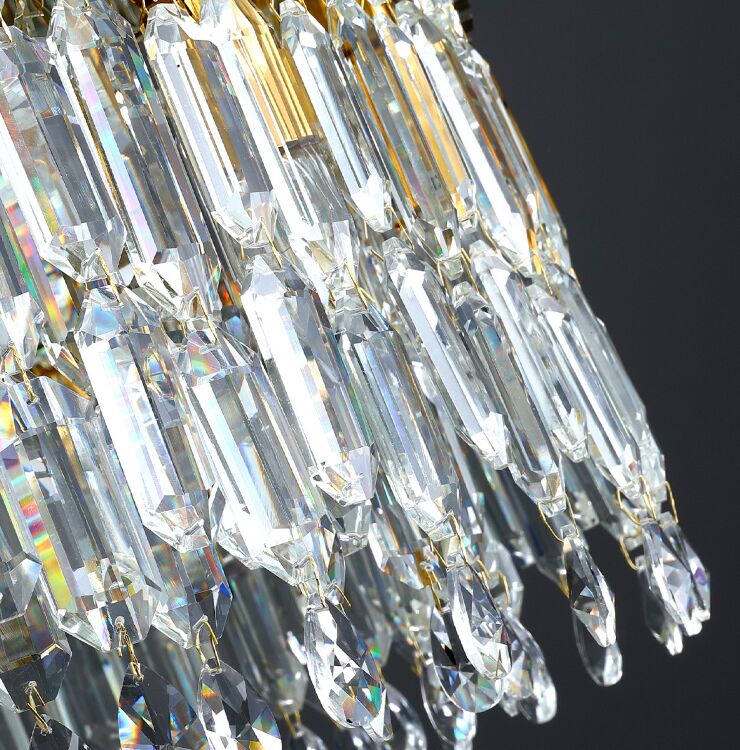 Light Luxury Crystal Pendant Gorgeous Chandelier Living Room Kitchen Lights Creative Simple Atmospheric Led Decorative