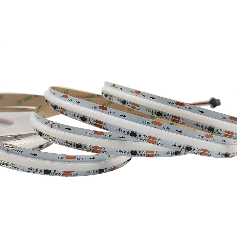 DC12V 24V Dream Color COB LED Strip WS2812B 576LED Addressable High Density Flexible Dimmable Smart RGB COB Led Light