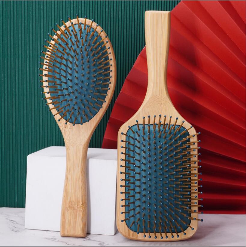 Brosses à cheveux en bois naturel pour femmes, hommes, enfants, cuir chevelu de massage fin antistatique