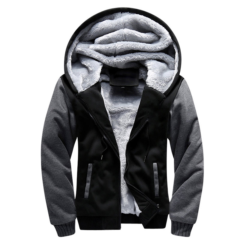 Herenjacks wol combinatie winter camouflage dikke capuchon fleece lange mouw naar beneden man casual streetwear 221105