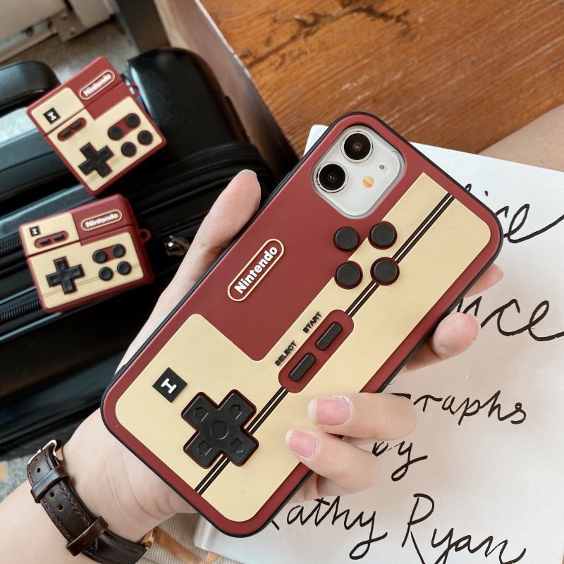 3D Game Console Design Cases For iPhone 14 14Pro 14Plus 13 13Pro 12 12Pro 11 Pro Max Silicone Detective Detective Case