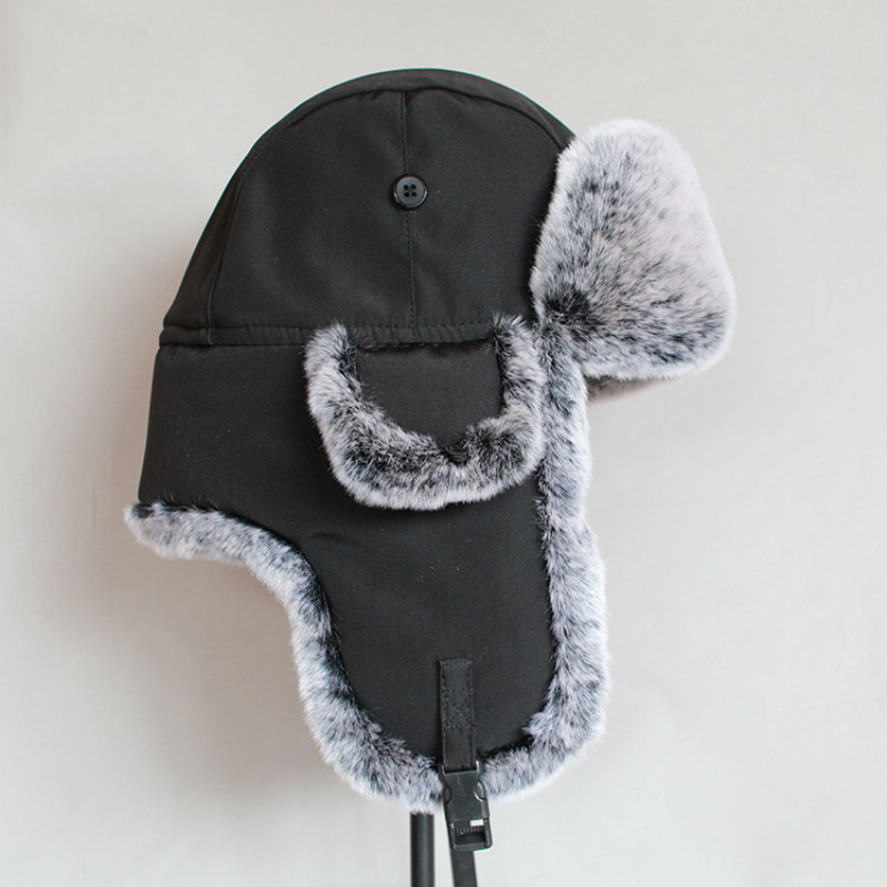 قبعة Beanieskull Caps Winter Bomber Hat للرجال Faux Fur Russian Ushanka Women Cape Warm Dark With With Dear 221105