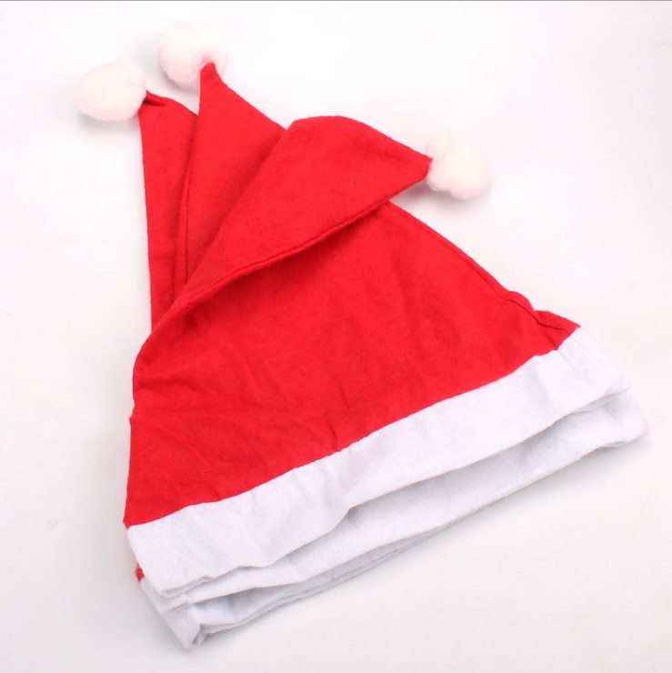 Sombreros de fiesta de santa de santa de navidad sombreros de fiesta de gorra roja y blanca para santa claus disfraz decoración navideña para niños sombrero de Navidad para adultos dh874