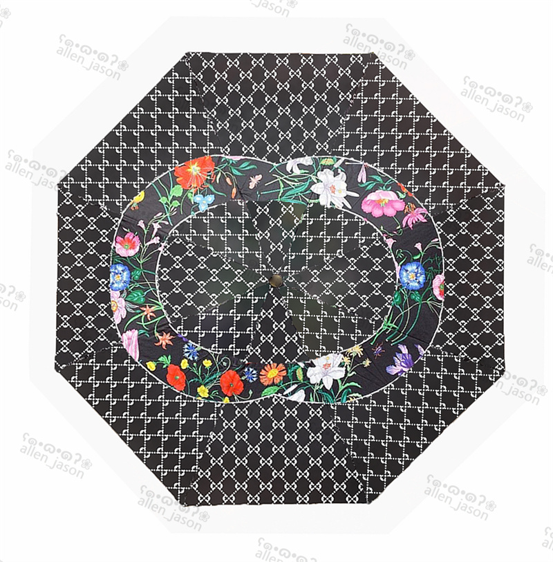 성격 꽃 태양 우산 Hipster 자동 디자이너 럭셔리 우산 고품질 야외 여행 다기능 방풍 비오는 우산