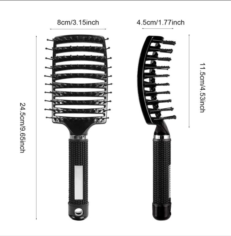 Curved Vented Styling Hair Brushes Detangling Thick Hair Massage Blow Drying Brush