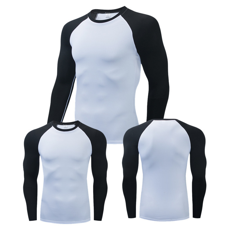 Men's T-Shirts Compression Running T Shirt Fitness Men Tight Long Sleeve Tshirt Training Jogging Shirts Gym Sportswear Quick Dry rashgard Tee 221105