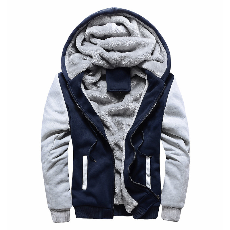 Herenjacks wol combinatie winter camouflage dikke capuchon fleece lange mouw naar beneden man casual streetwear 221105