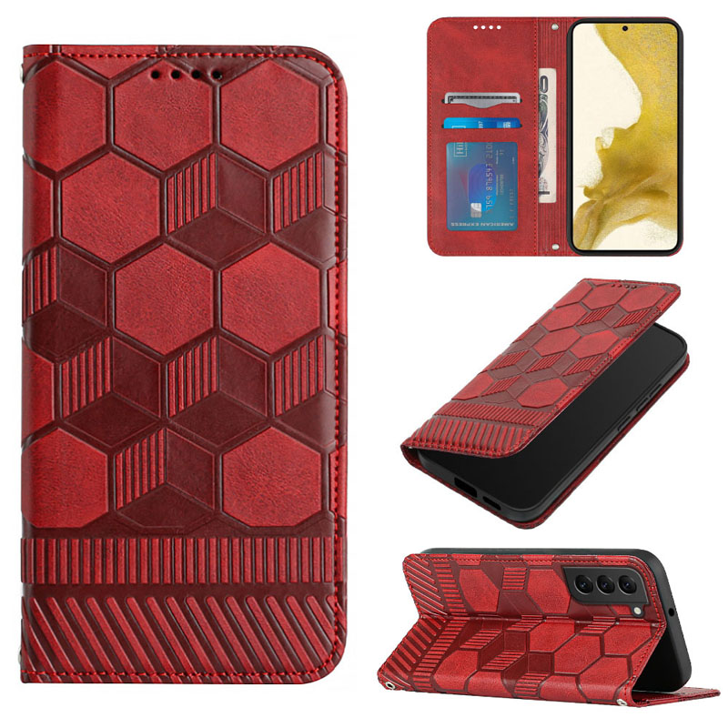 Flip Phone Football Pattern Leather Cases For Samsung S23 PLUS S22 Ultra S21FE S21 A33 A53 A73 A13 A23 A14 5G Imprint Frame Photo Credit ID Card Slot book Holder cover