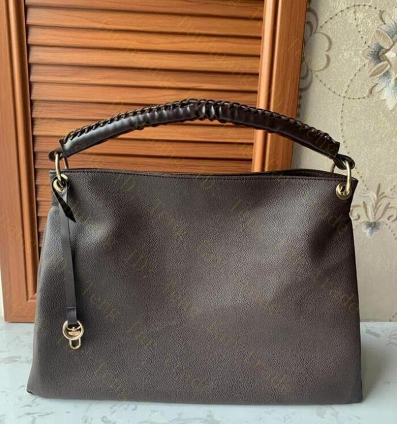 MM Bolso de mano de diseñador ARTSY mediano para mujer Bolso de hombro Bolso de viaje clásico Marca de moda Carta Marrón Flor en relieve antigua Mujer Totes Bolsos de lujo para mujer