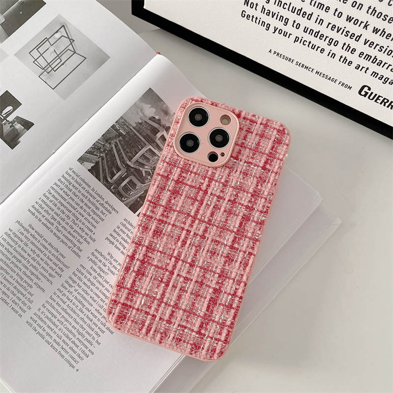 Weave INS Korean Fresh Style Soft Phone Cases Designers pour iPhone 14 Pro Max Plus iPhone14 13 12 11 TPU Antichoc Camera Lens Housse de protection